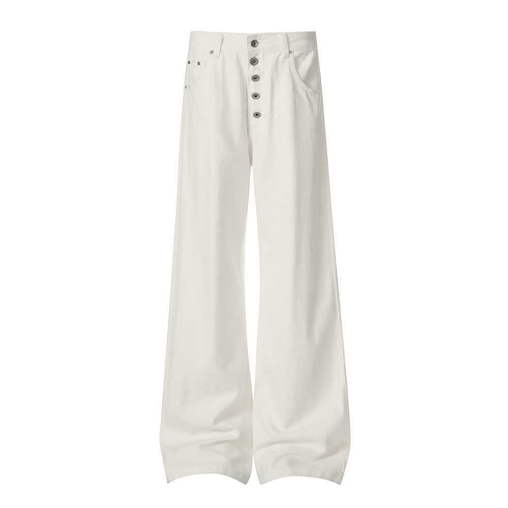 Micro pull denim pants