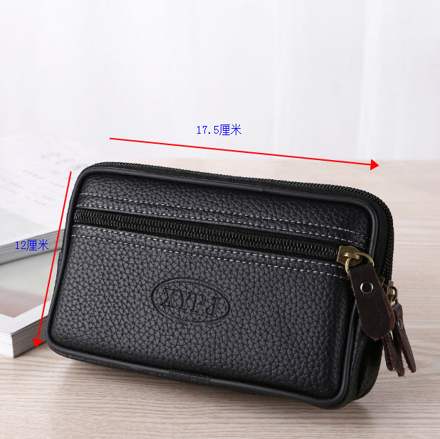Pochette ceinture zippée en similicuir