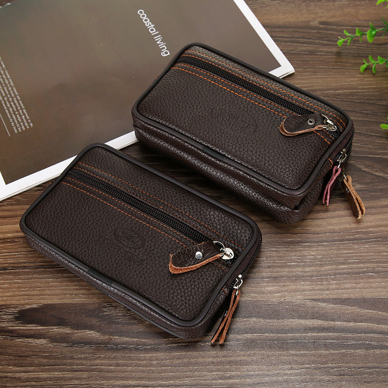 Pochette ceinture zippée en similicuir
