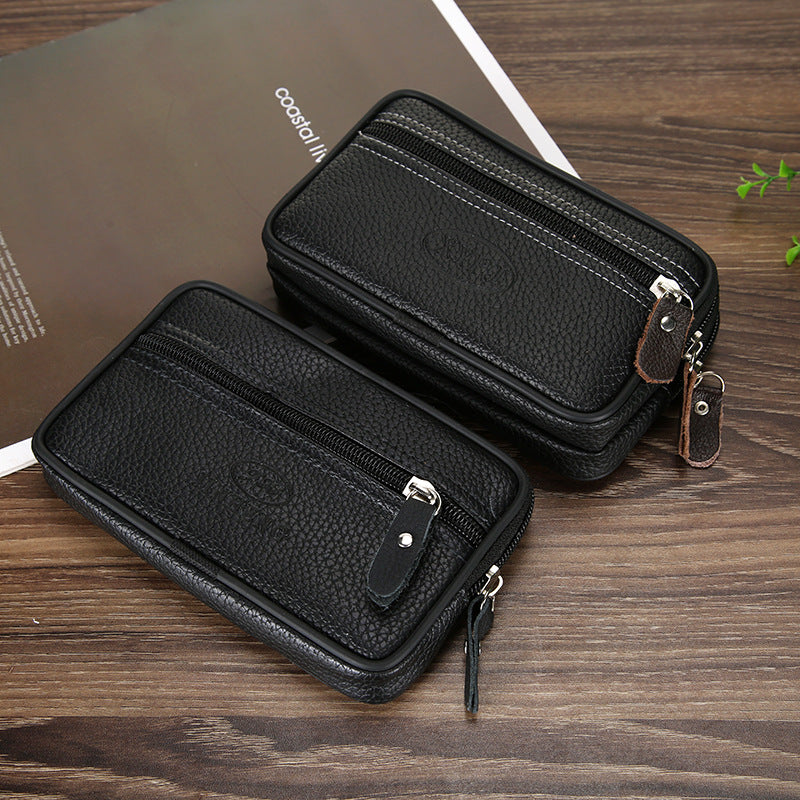Pochette ceinture zippée en similicuir