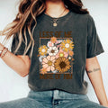 Washed and used T-shirt with printed T-shirt