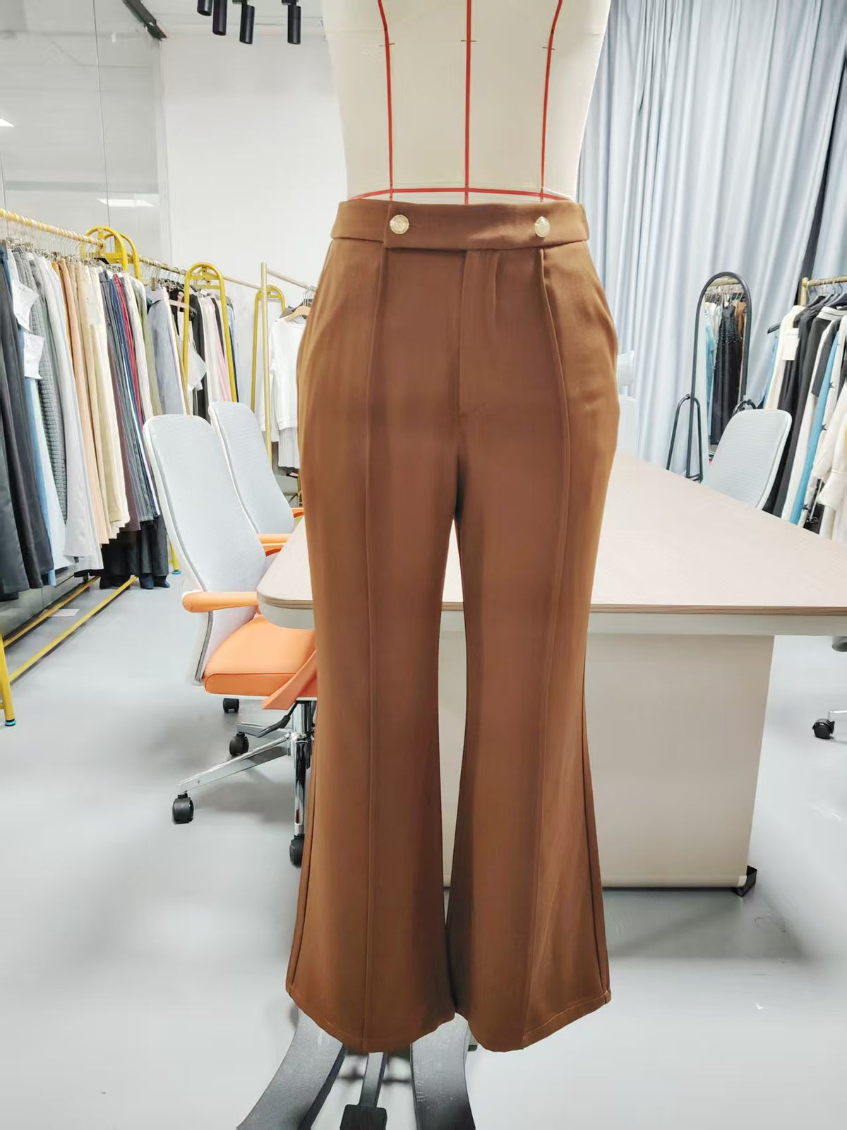 Pantalon ample taille haute