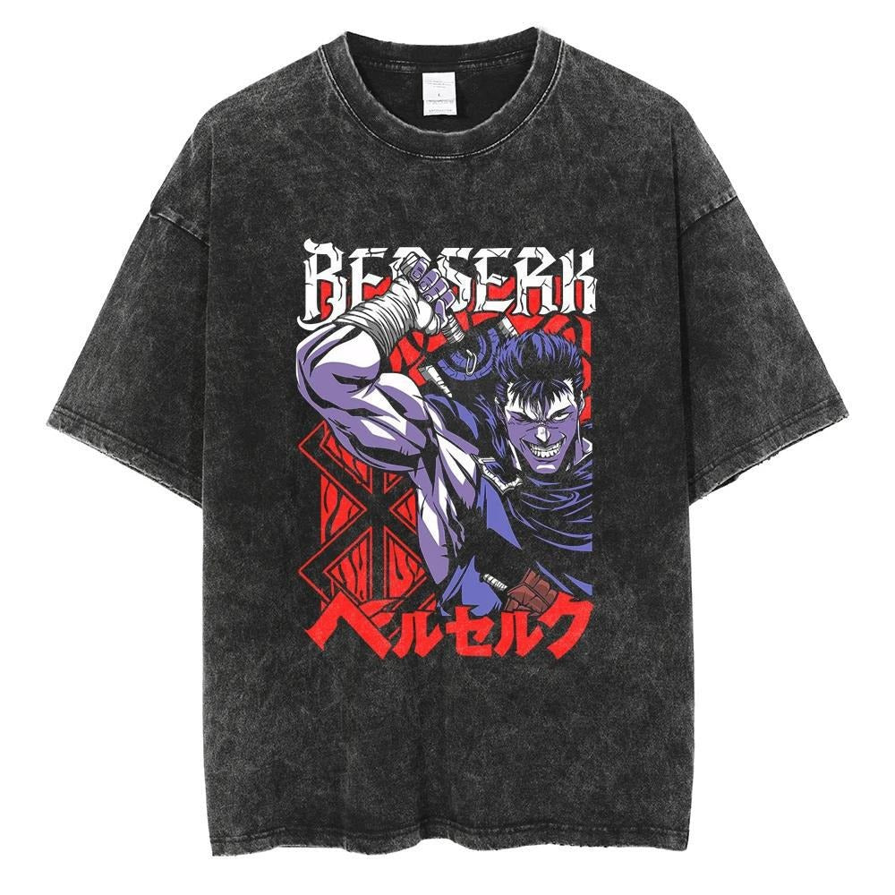 T-shirt noir imprimé streetwear