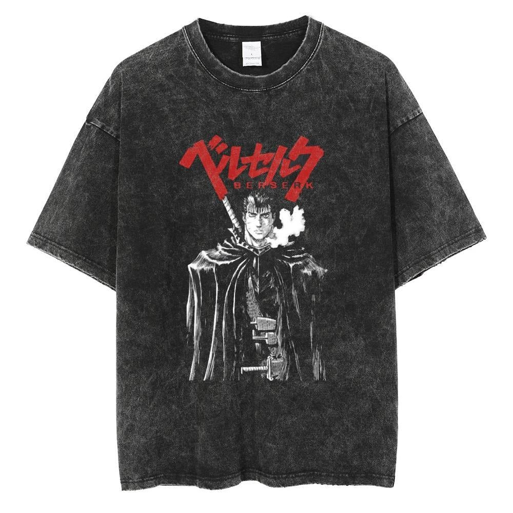 T-shirt noir imprimé streetwear