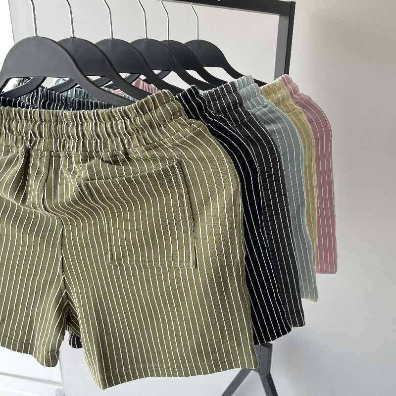 Short rayé décontracté