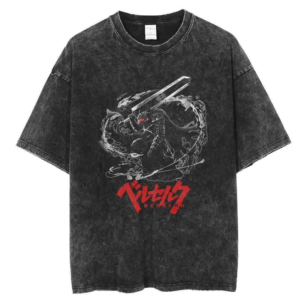 T-shirt noir imprimé streetwear