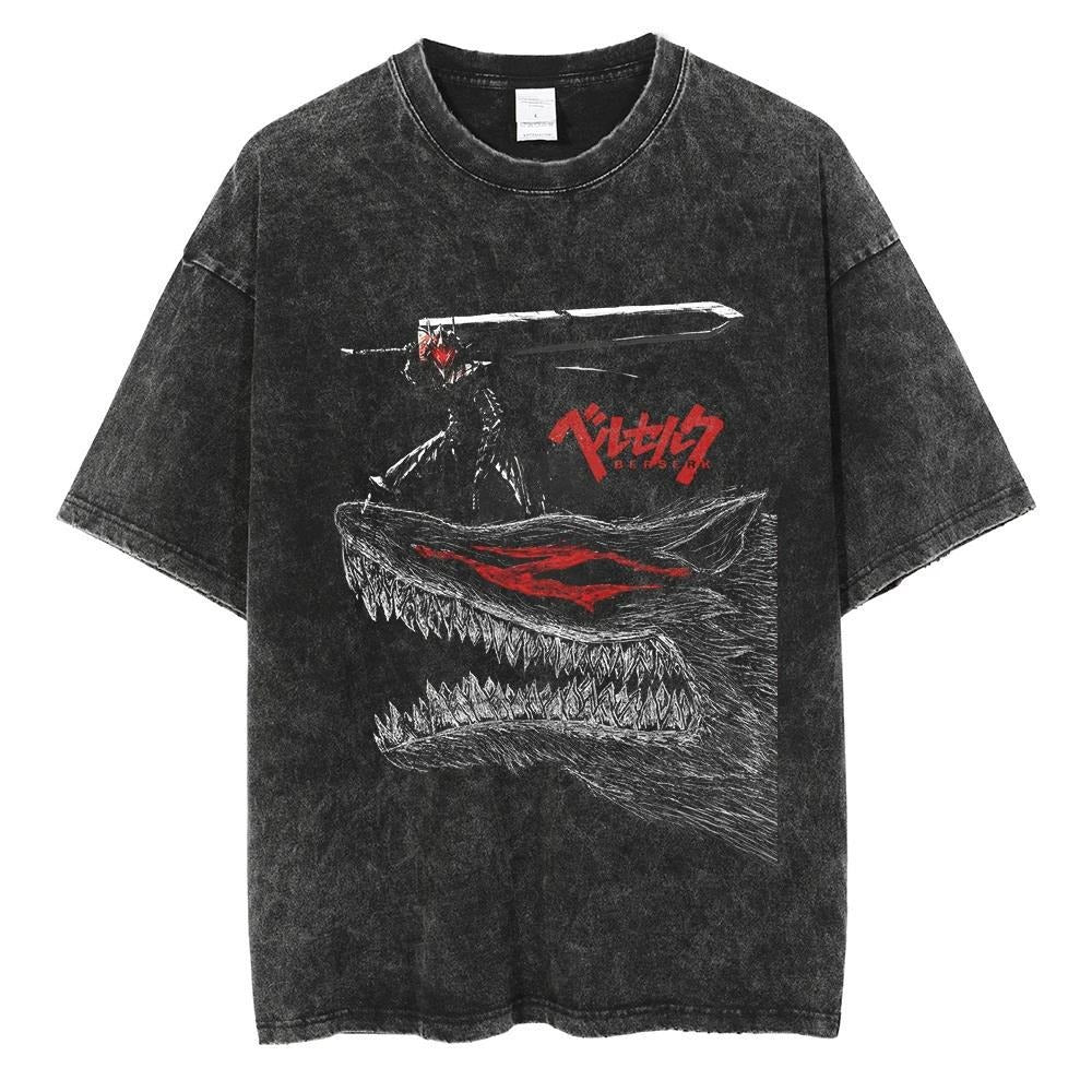 T-shirt noir imprimé streetwear