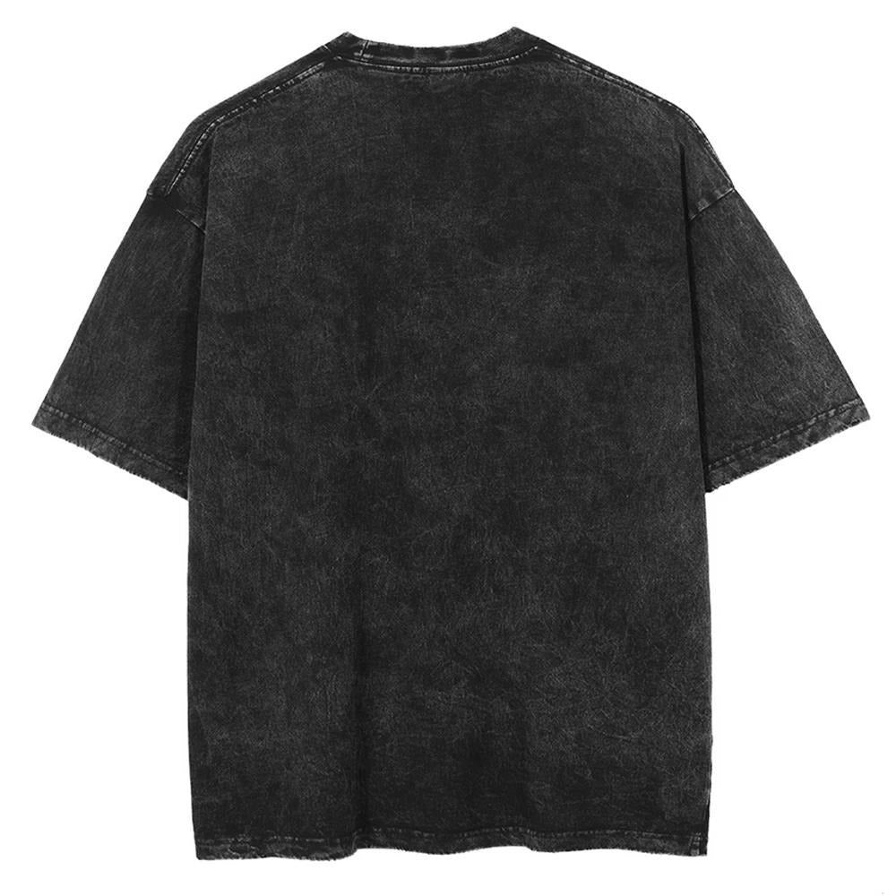 T-shirt noir imprimé streetwear