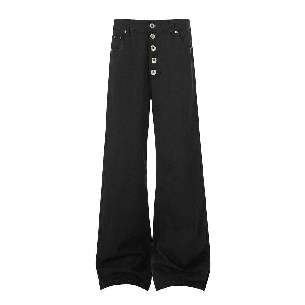 Micro pull denim pants