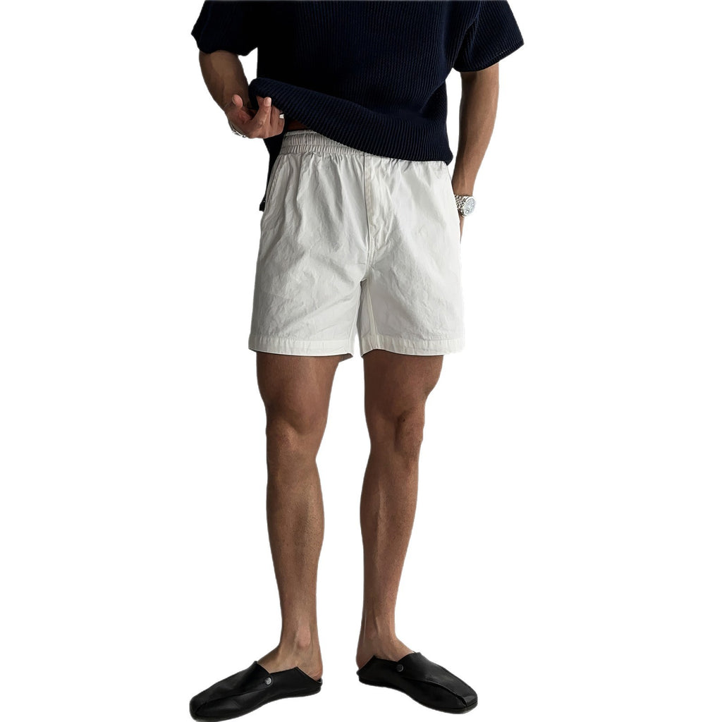 Short droit à taille élastique