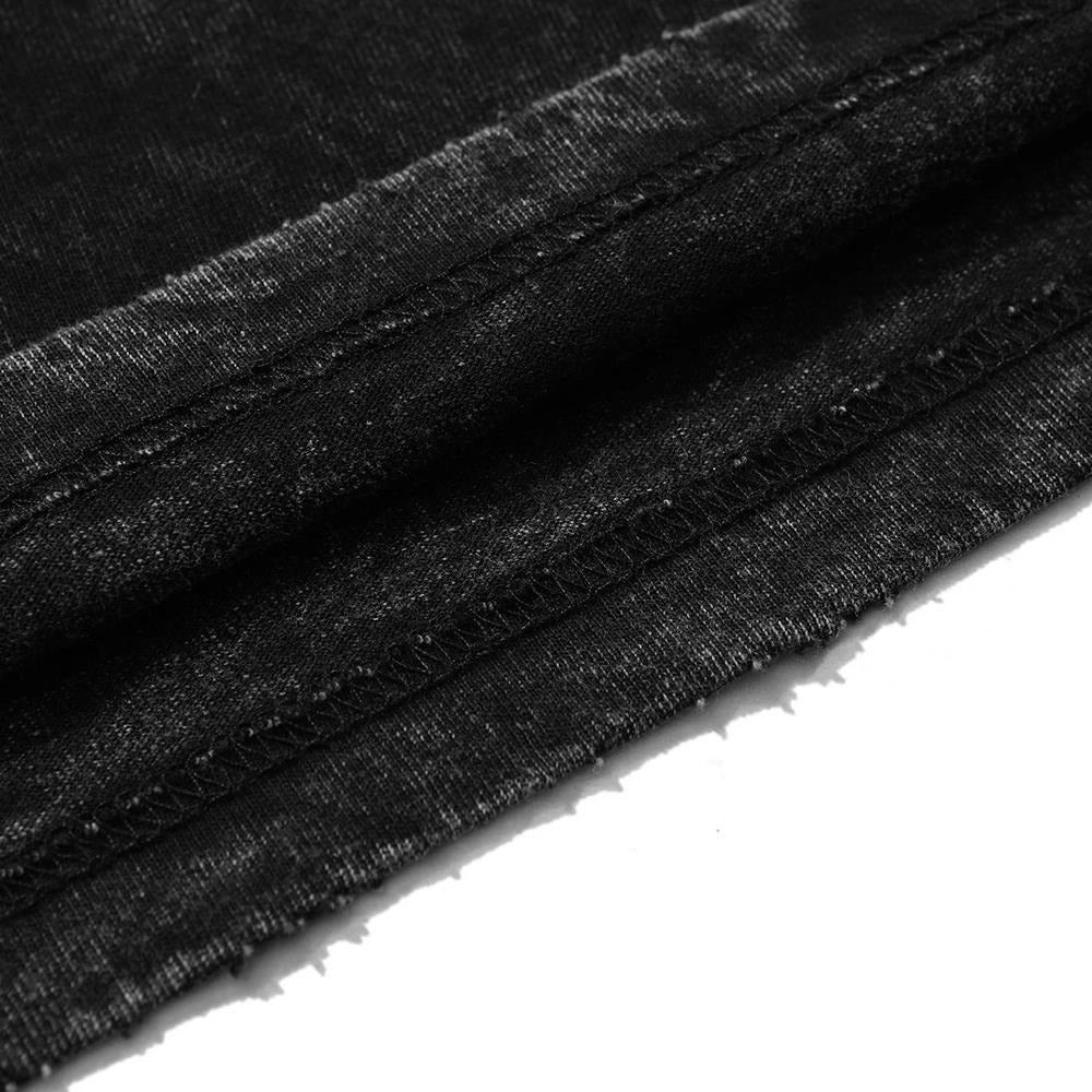 T-shirt noir imprimé streetwear