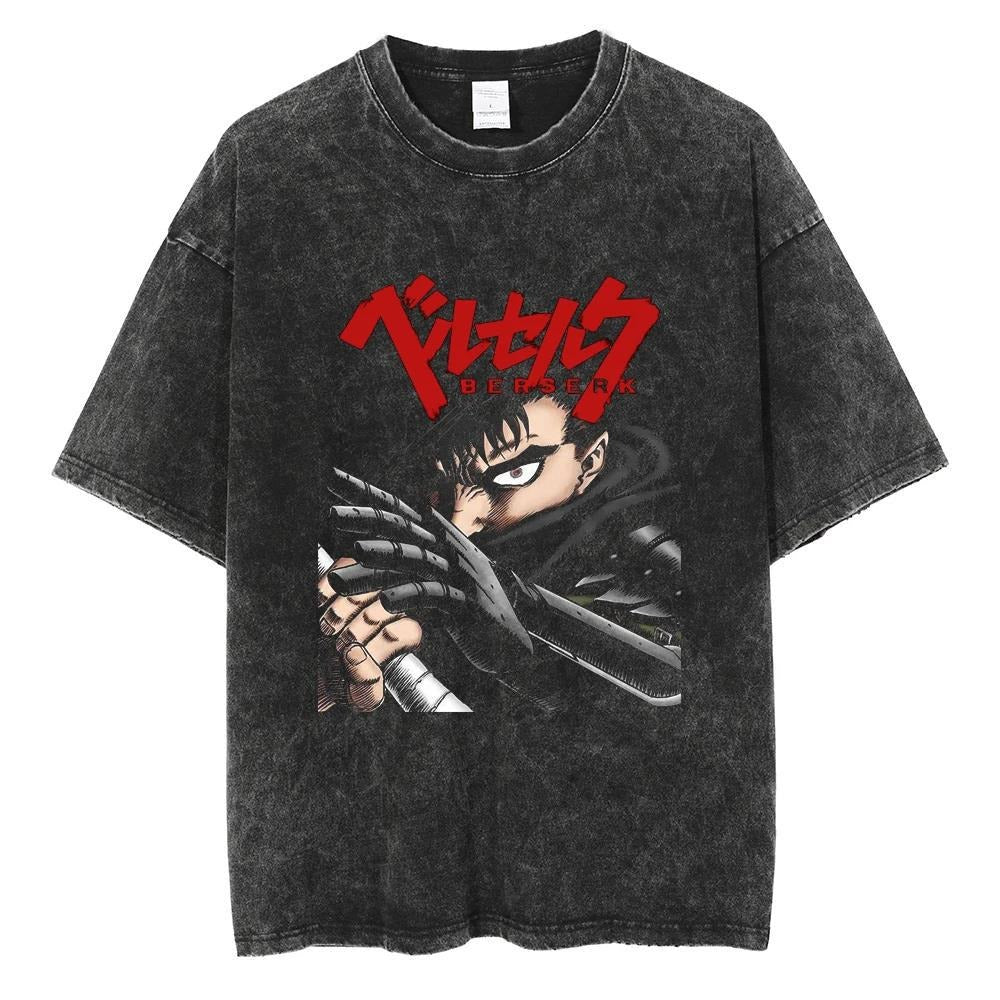 T-shirt noir imprimé streetwear