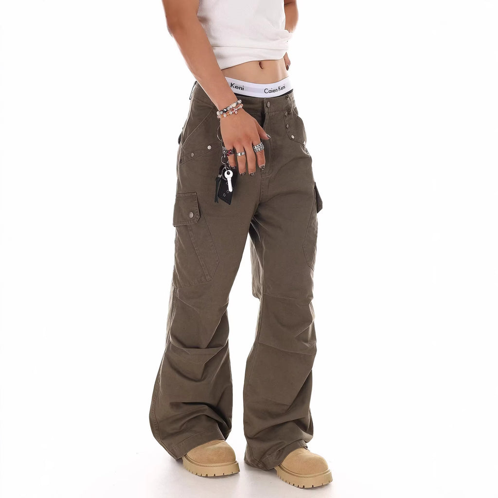 Pantalon cargo ample