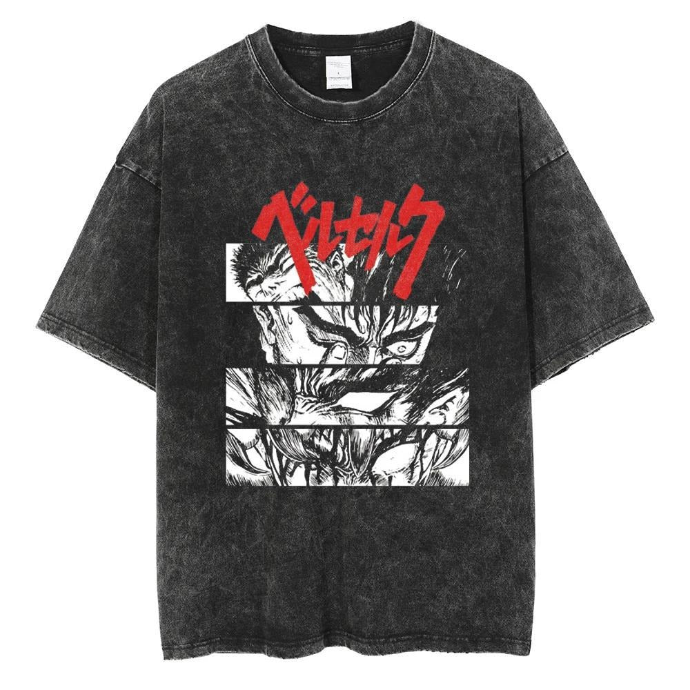 T-shirt noir imprimé streetwear