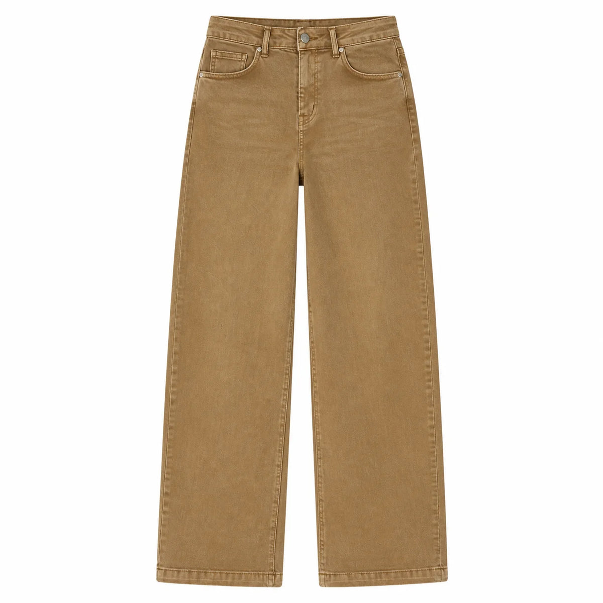 Jean large kaki délavé