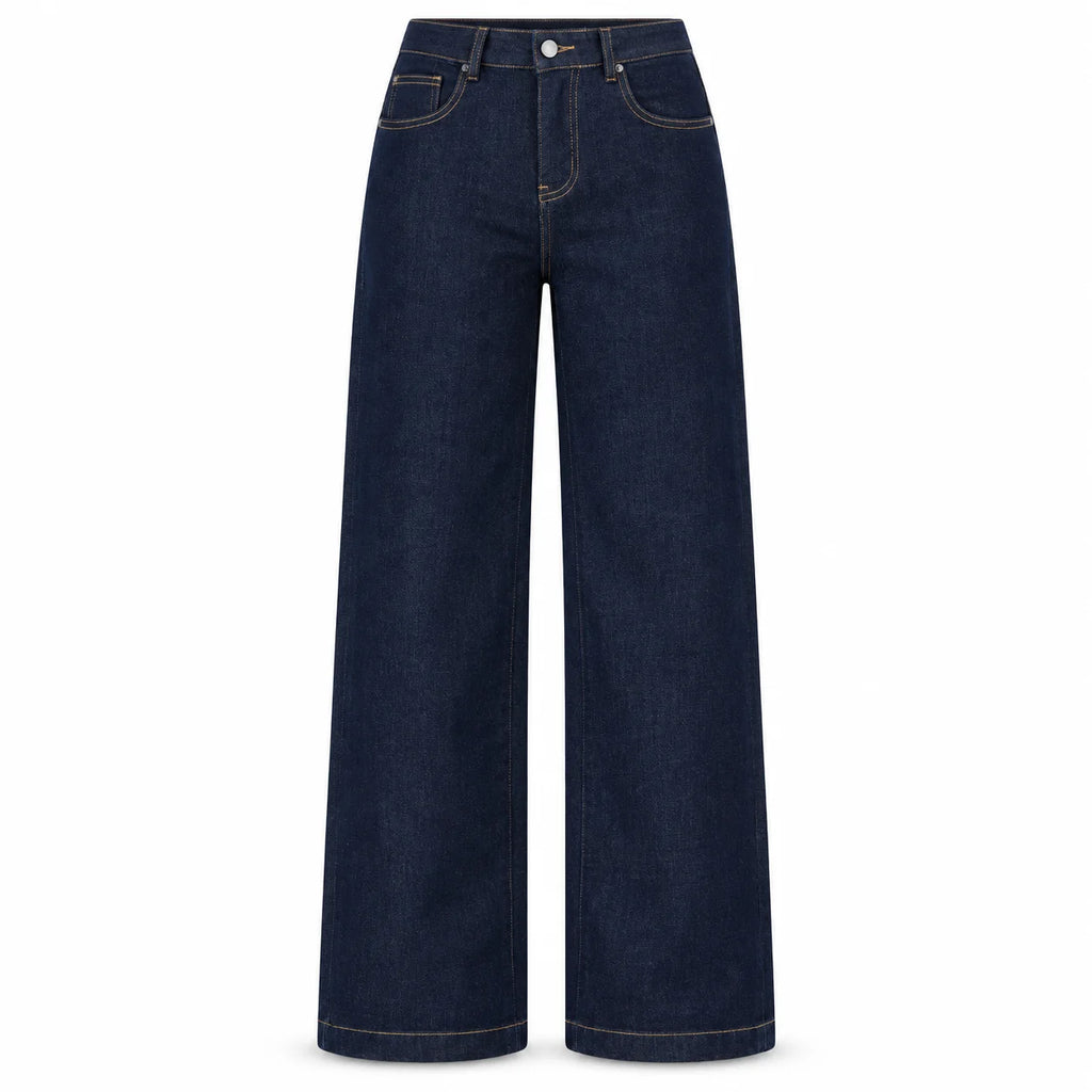 Jean large bleu multipoche