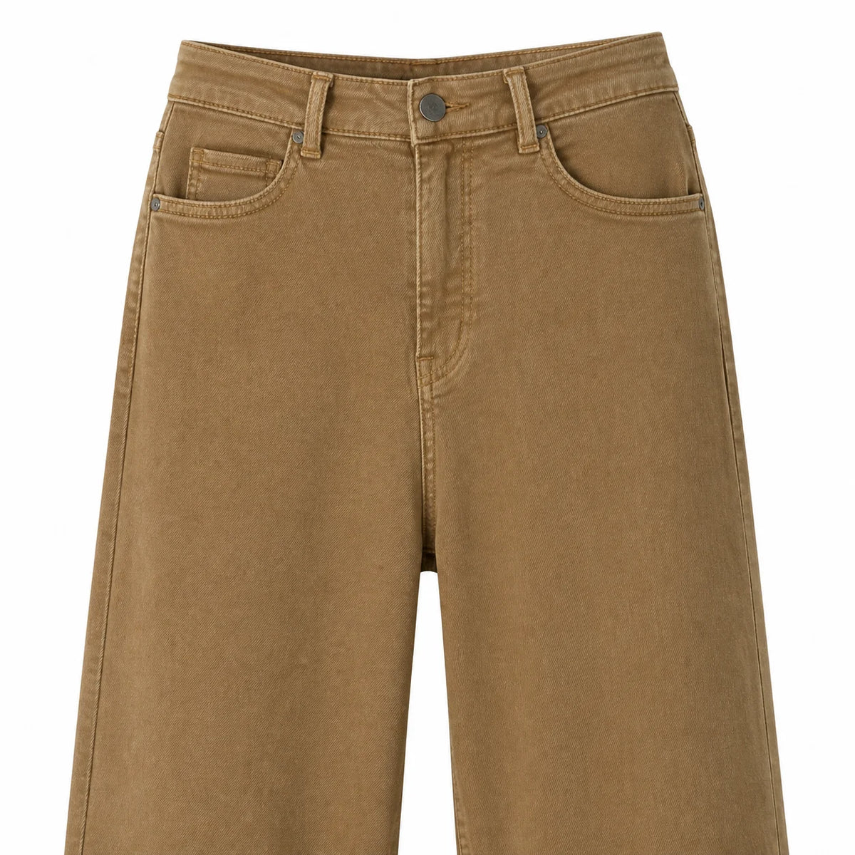 Jean large kaki délavé