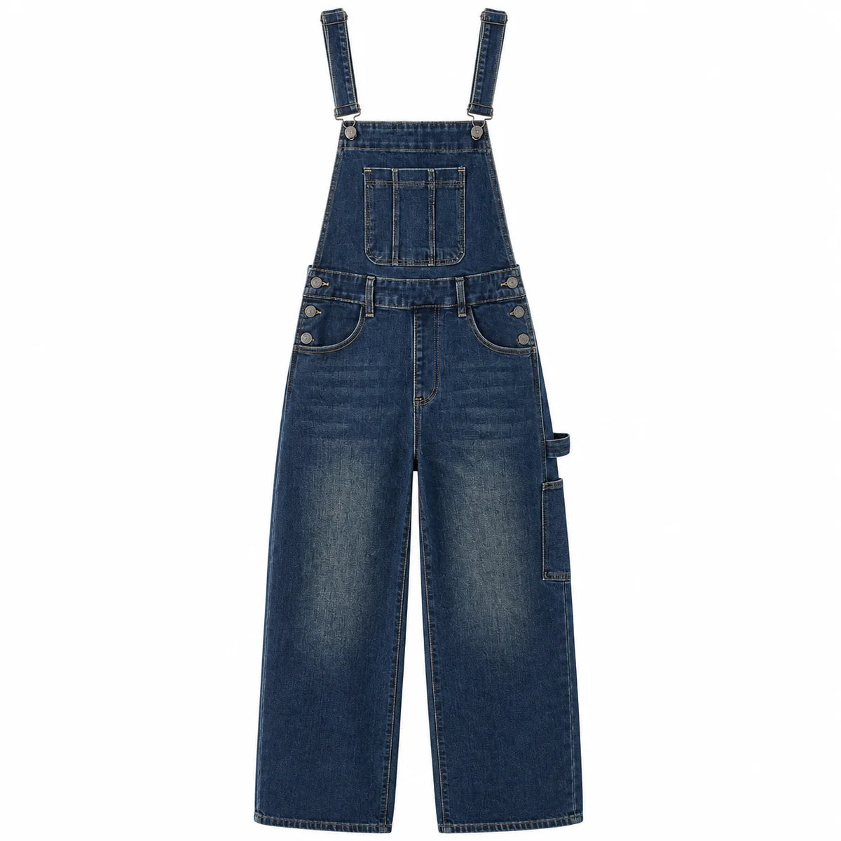 Salopette large en denim