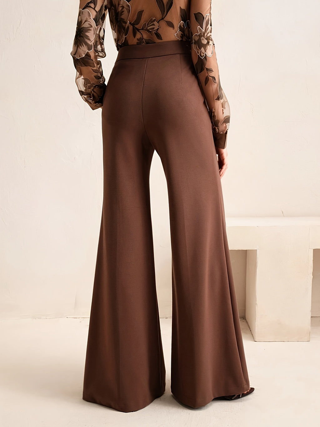 Pantalon ample taille haute