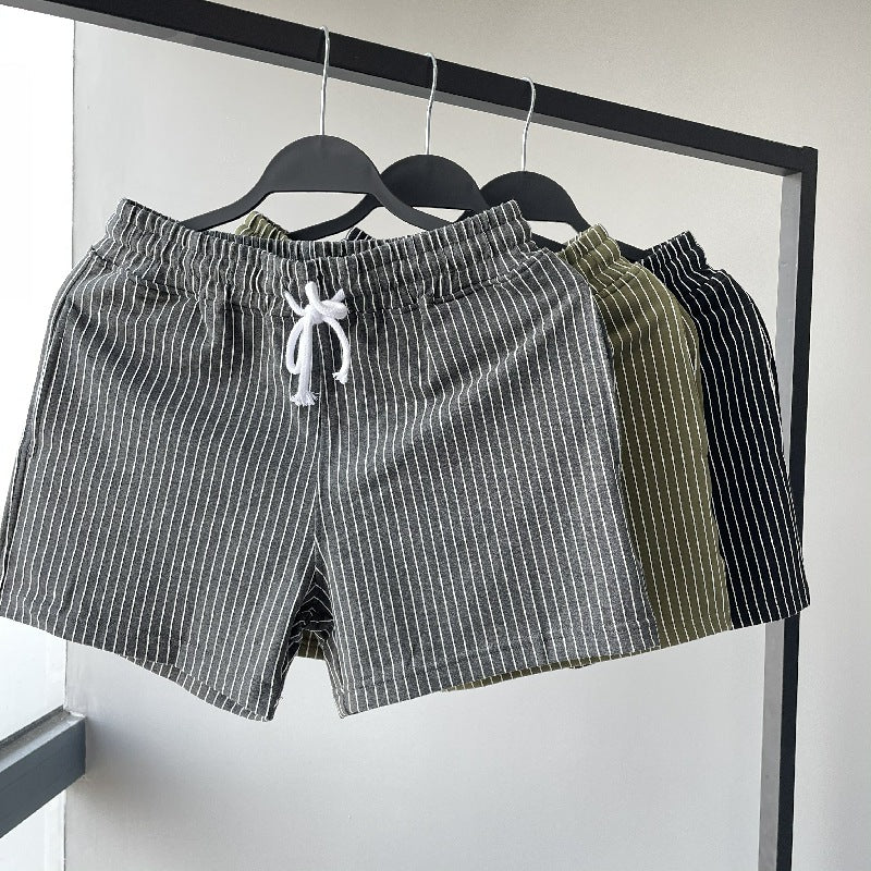 Short rayé décontracté