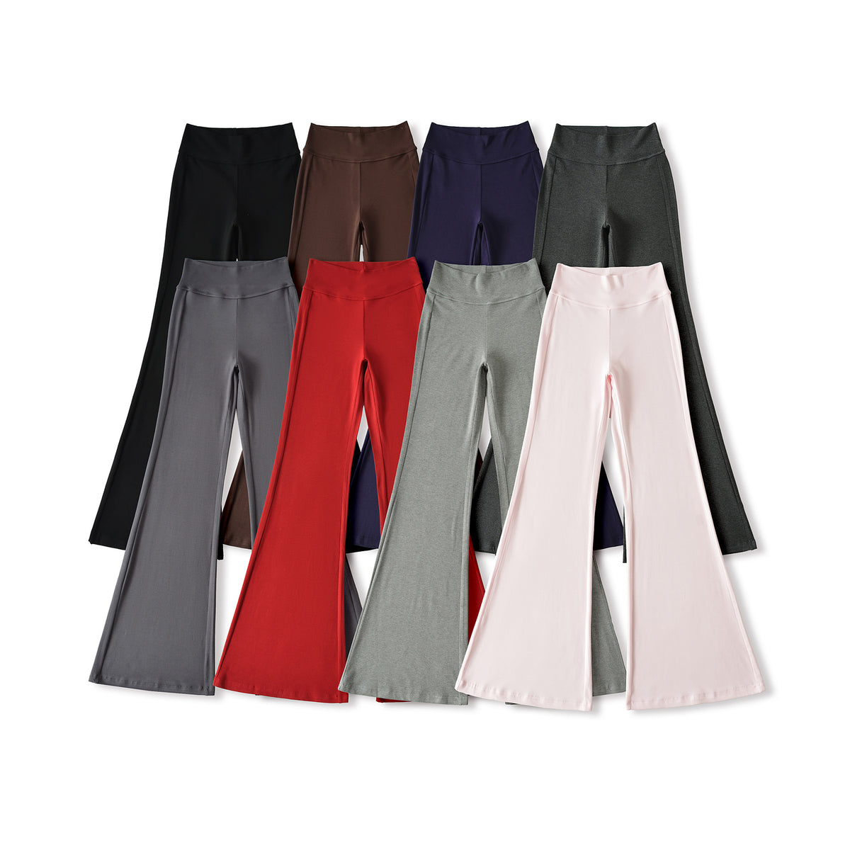 Micro pull slimming wide leg floor pants