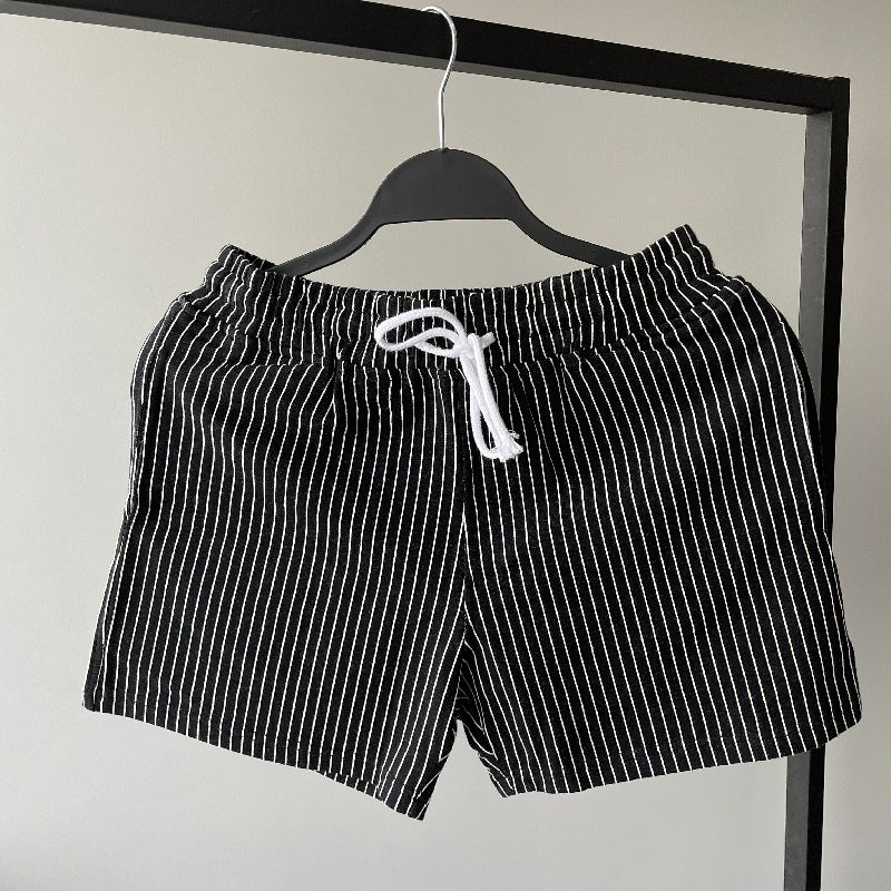 Short rayé décontracté