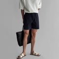 Short droit à taille élastique