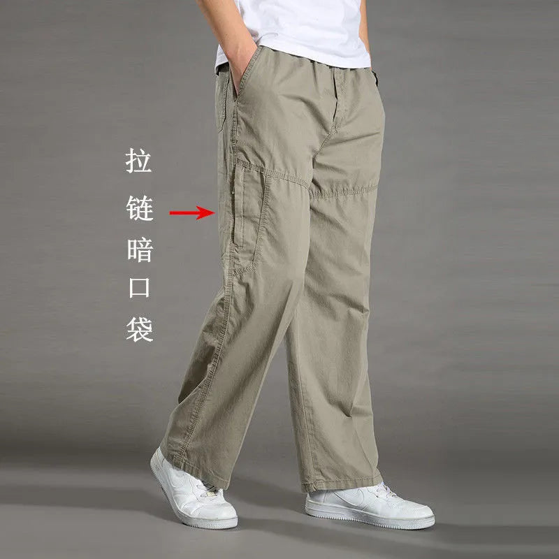 Pantalon cargo ample en coton