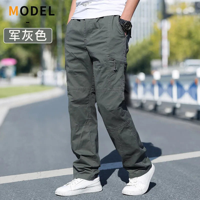 Pantalon cargo ample en coton