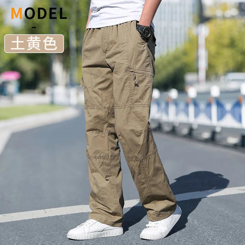Pantalon cargo ample en coton