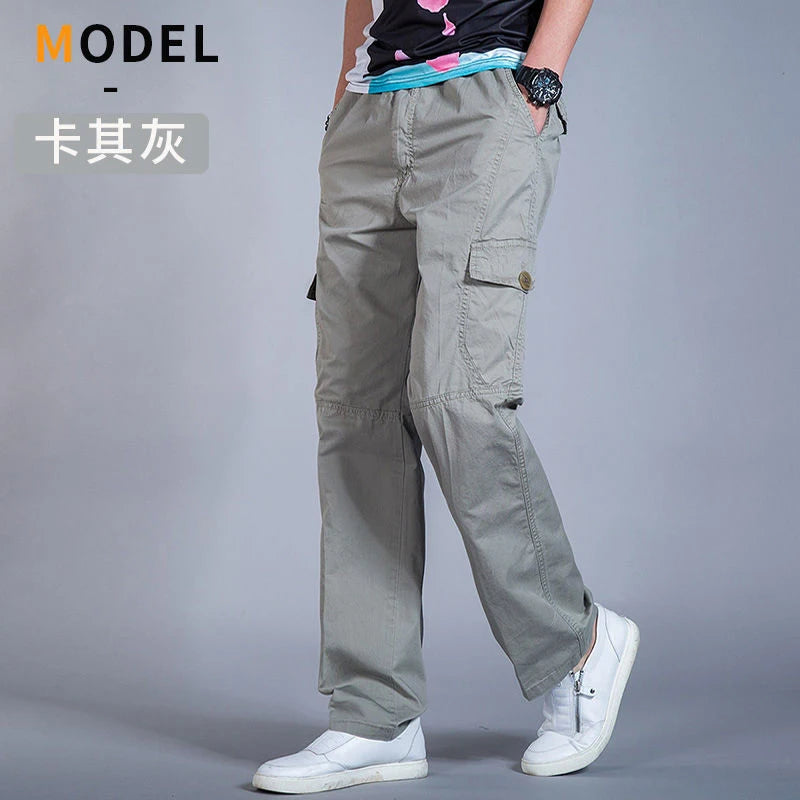 Pantalon cargo ample en coton