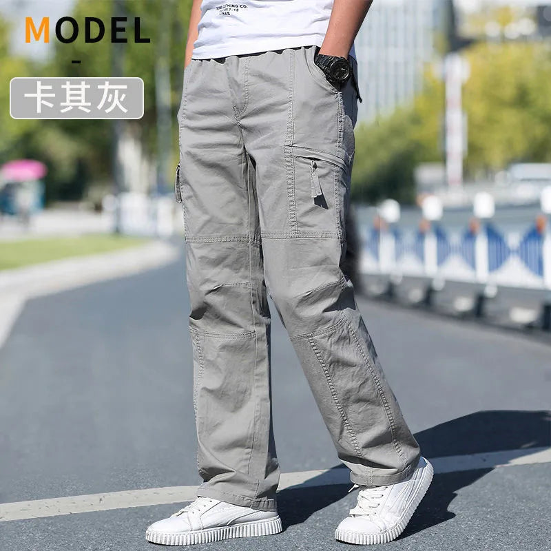 Pantalon cargo ample en coton
