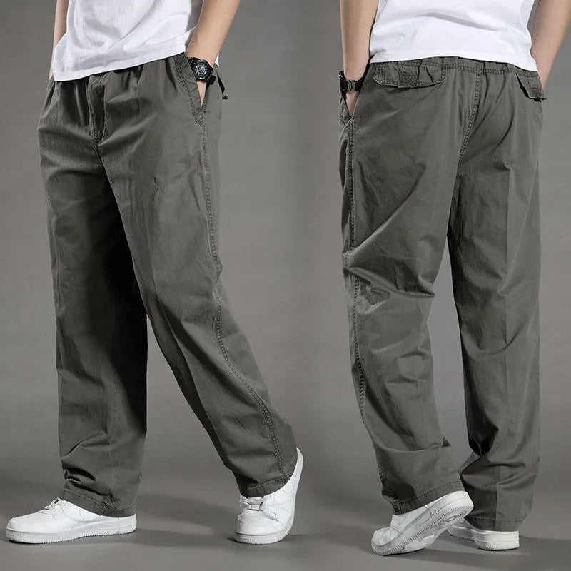 Pantalon cargo ample en coton