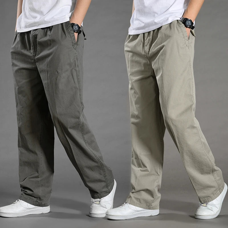 Pantalon cargo ample en coton