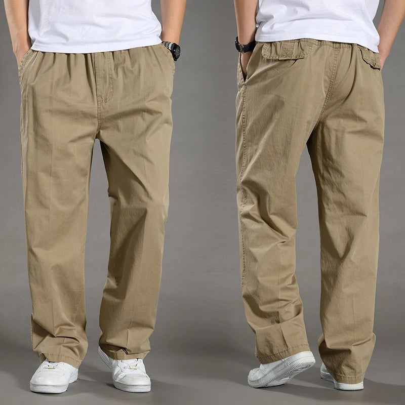 Pantalon cargo ample en coton