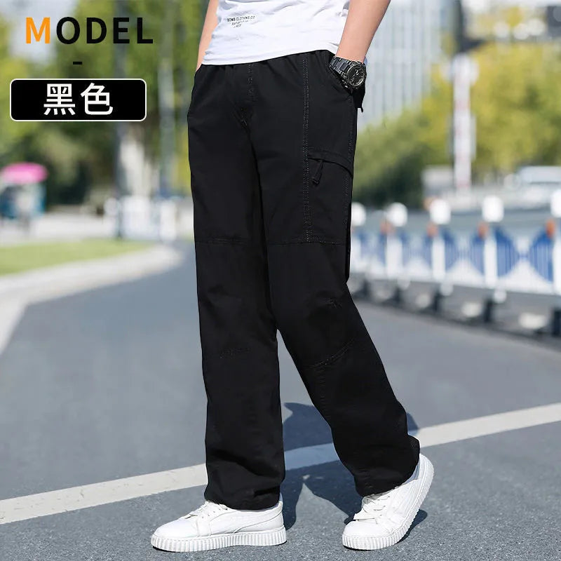Pantalon cargo ample en coton