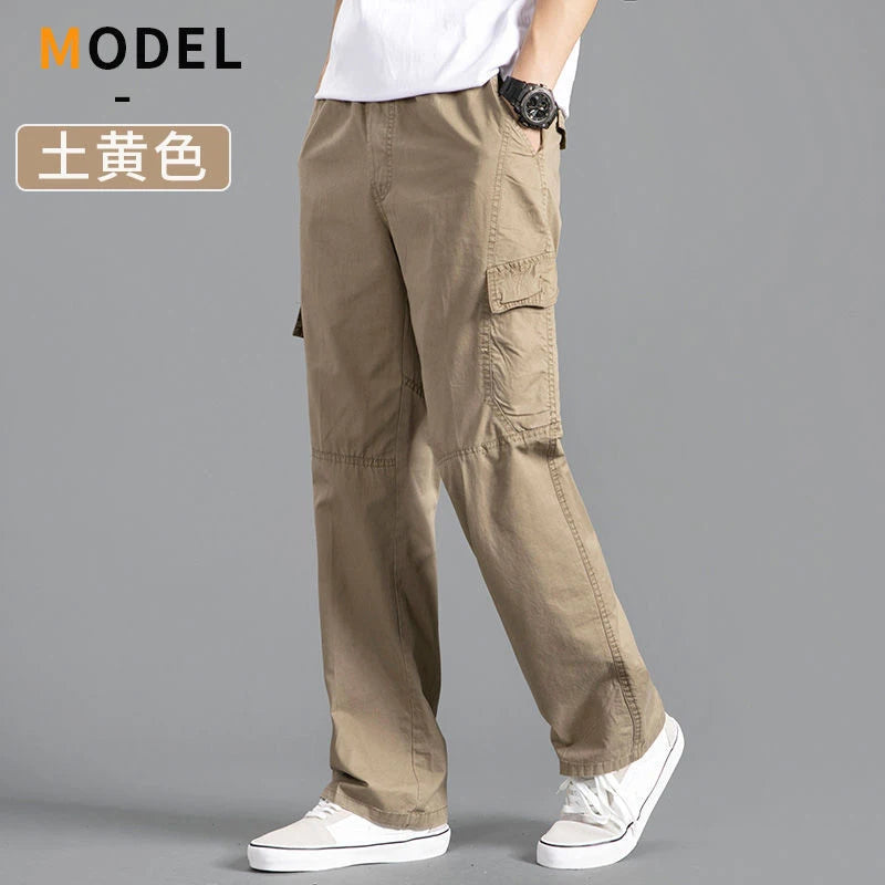 Pantalon cargo ample en coton
