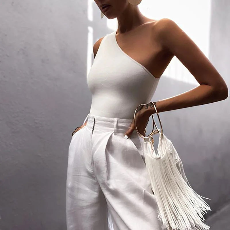 Crop top asymétrique