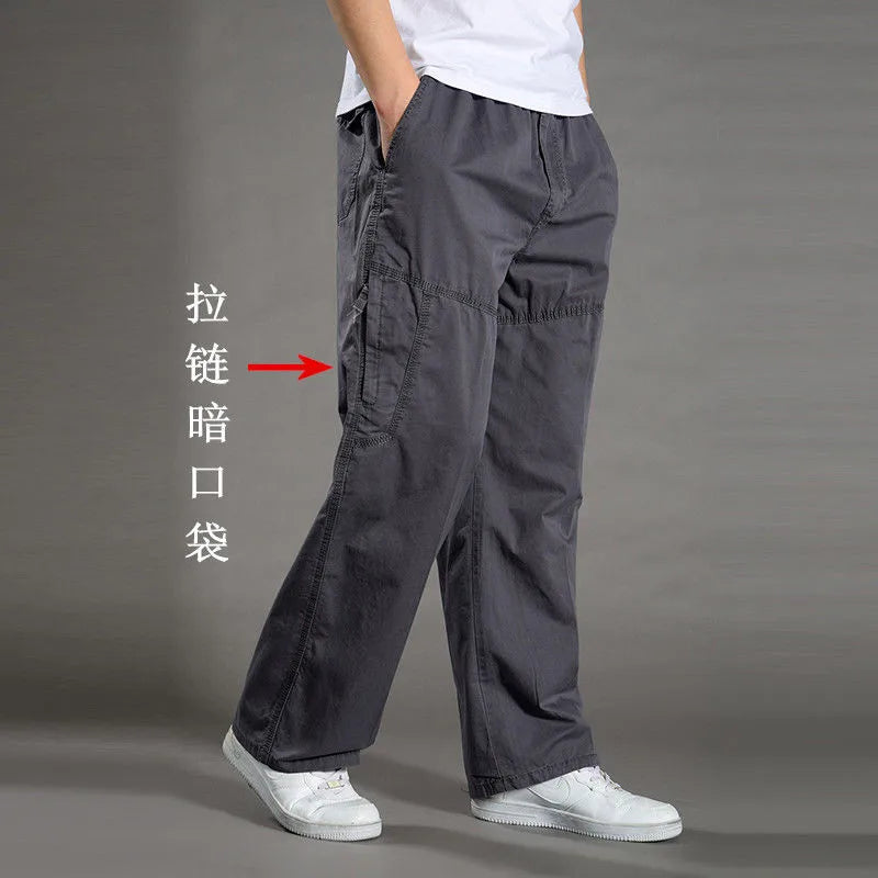 Pantalon cargo ample en coton