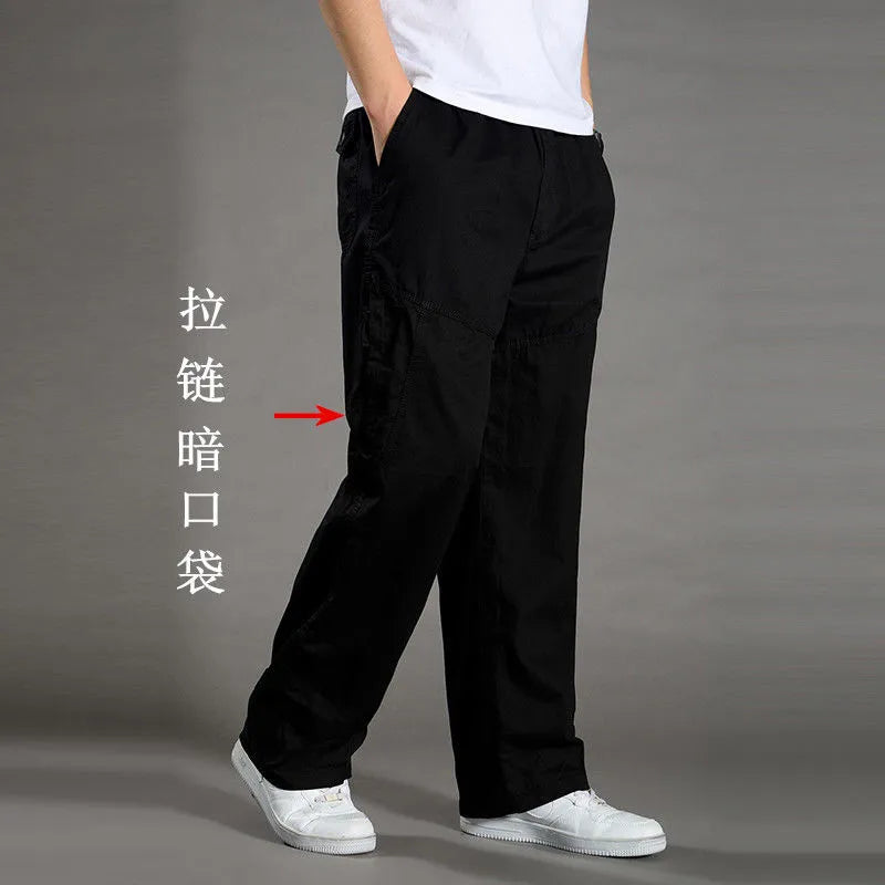Pantalon cargo ample en coton