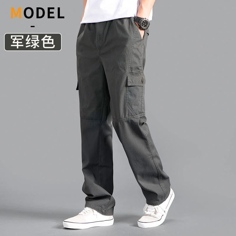 Pantalon cargo ample en coton