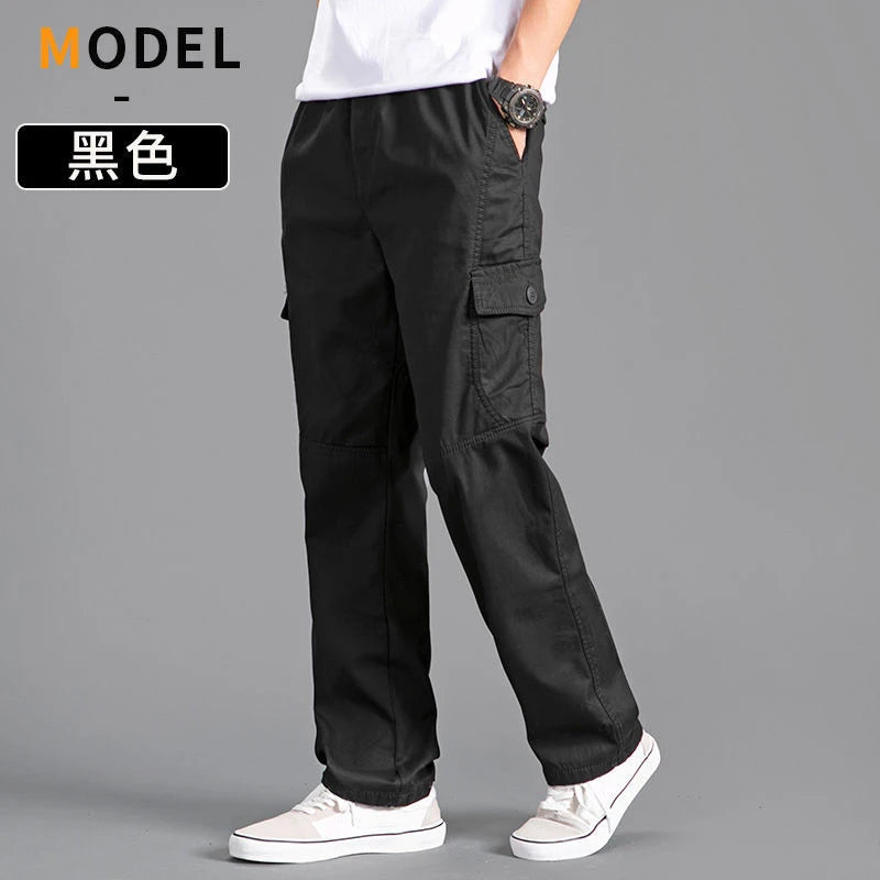 Pantalon cargo ample en coton