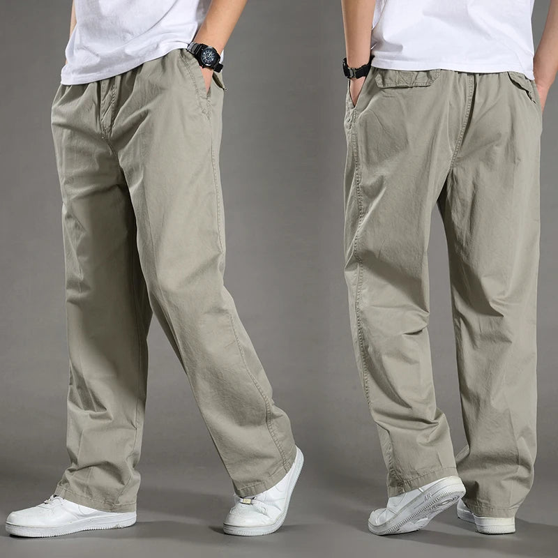 Pantalon cargo ample en coton