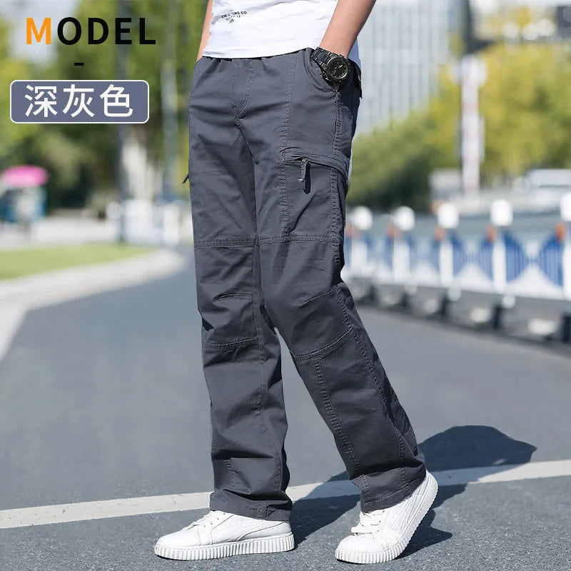 Pantalon cargo ample en coton