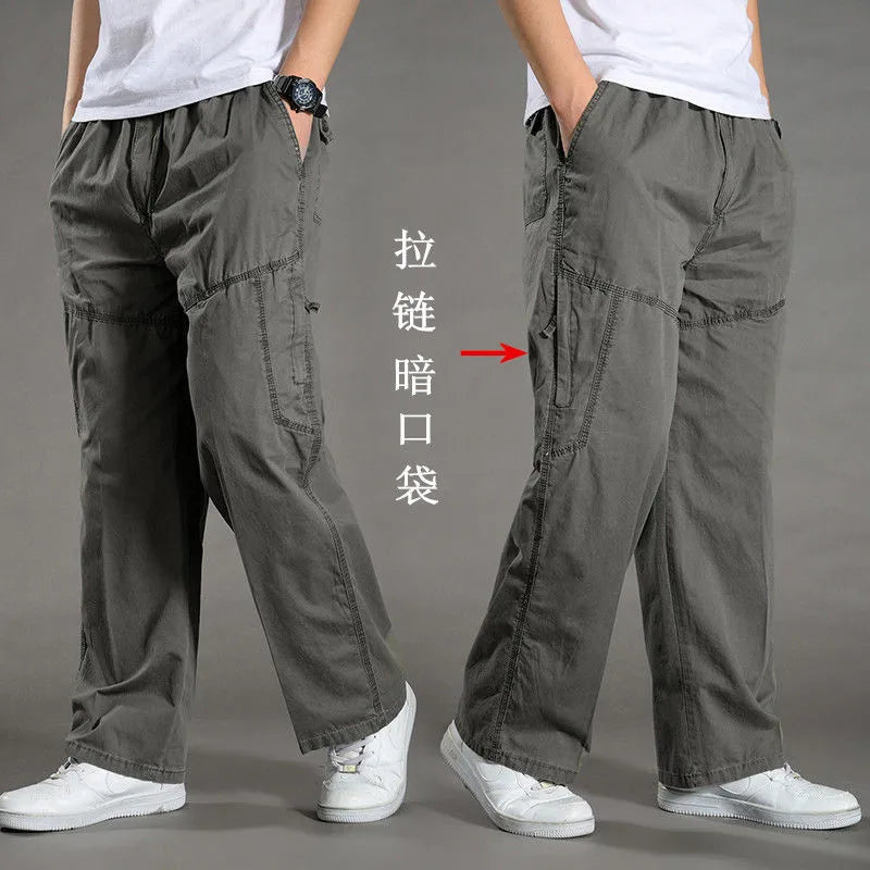 Pantalon cargo ample en coton