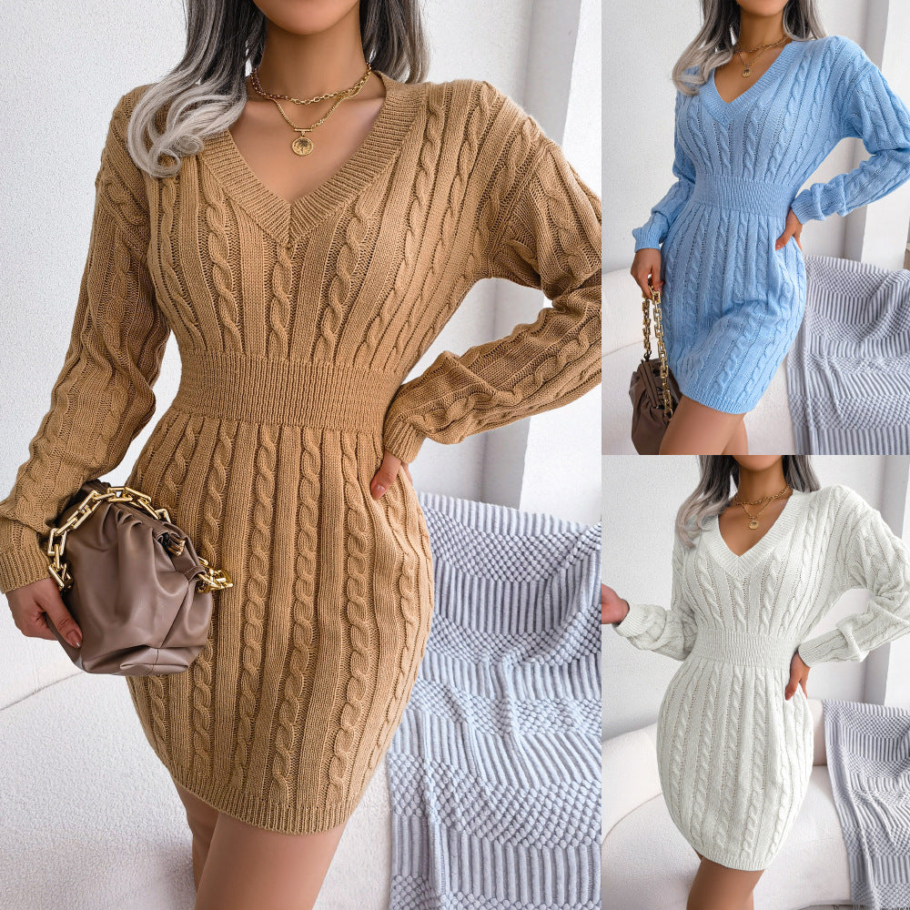 Robe pull torsadée