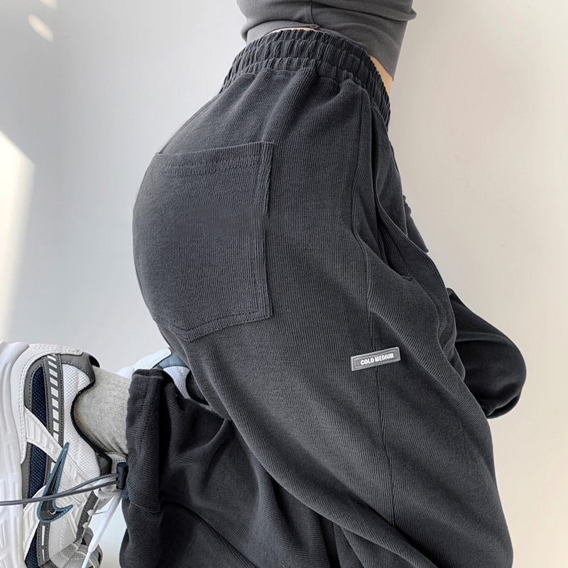 Jogging ample taille haute