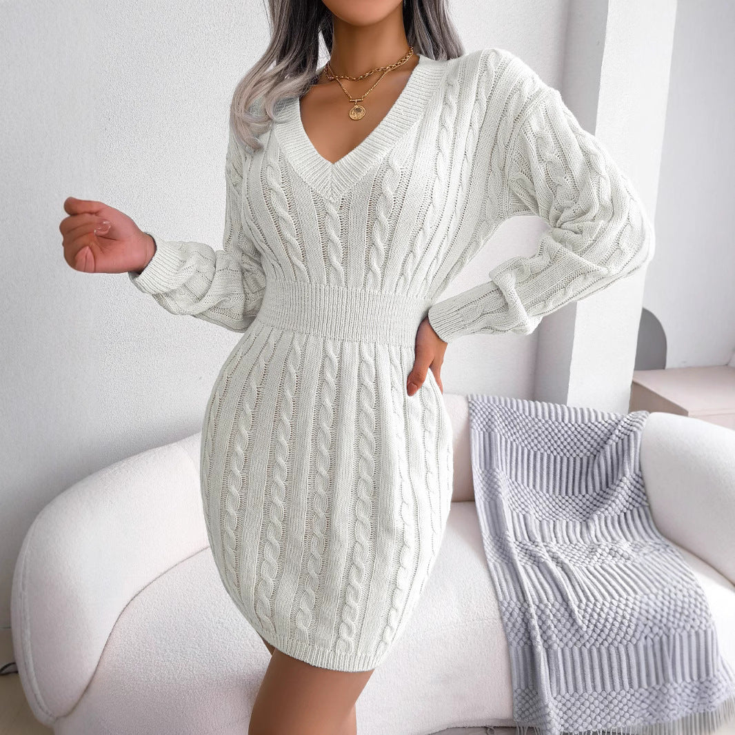 Robe pull torsadée