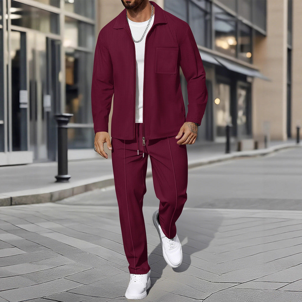 Ensemble veste texturée et pantalon