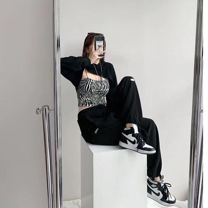 Jogging ample taille haute